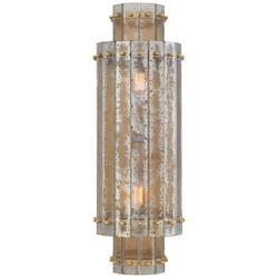 2-Light 60W 21 in. Wall Sconce in Hand-Rubbed Antique Brass