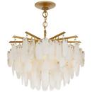 Visual Comfort & Co. Signature Antique Burnished Brass 19 x 24-1/2 in. 3.5W 18-Light LED Casual Chandelier 