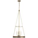 Visual Comfort & Co. Signature Soft Brass 6.5W 4-Light Candelabra E-12 LED Pendant Light 