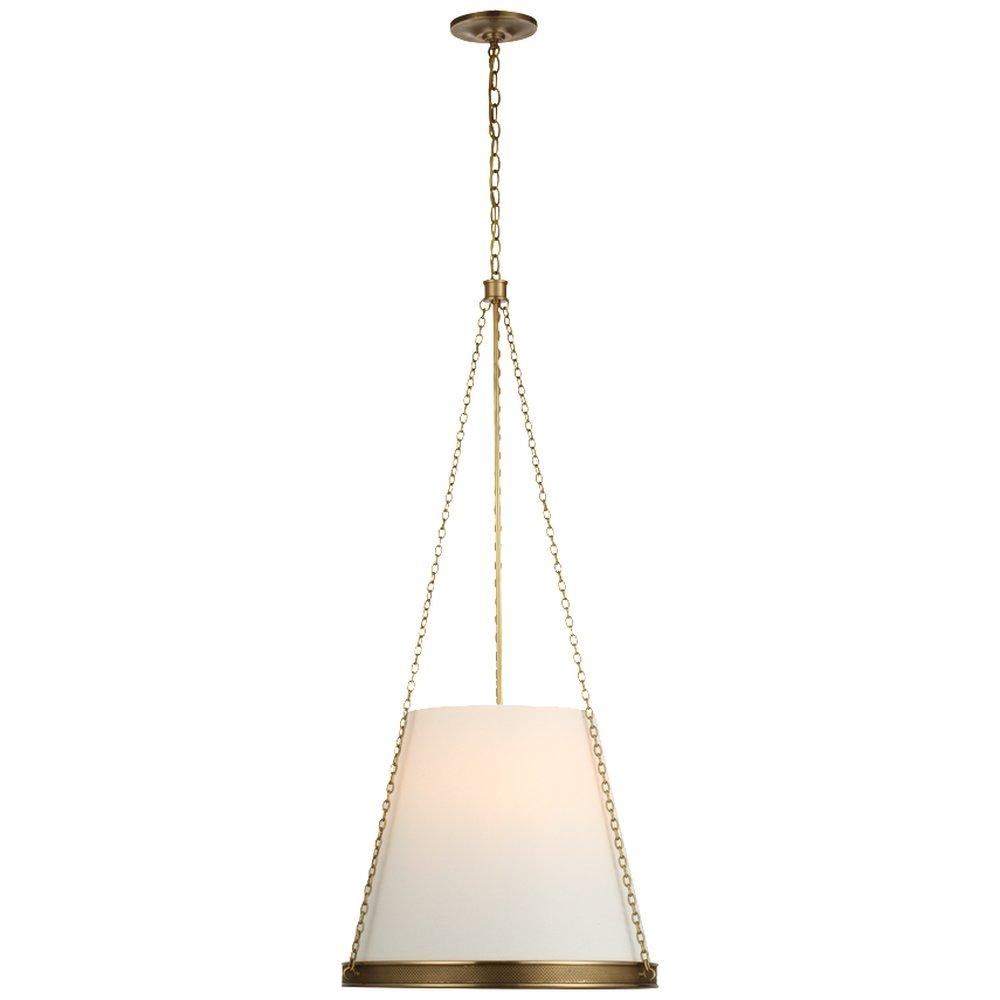 Visual Comfort & Co. Signature Soft Brass 6.5W 4-Light Candelabra E-12 LED Pendant Light 