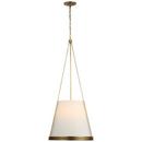 Visual Comfort & Co. Signature Soft Brass 6.5W 4-Light Candelabra E-12 LED Pendant Light 