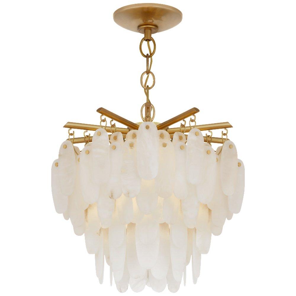 Visual Comfort & Co. Signature Antique Burnished Brass 17-3/4 x 18-3/4 in. 3.5W 5-Light LED Casual Chandelier 