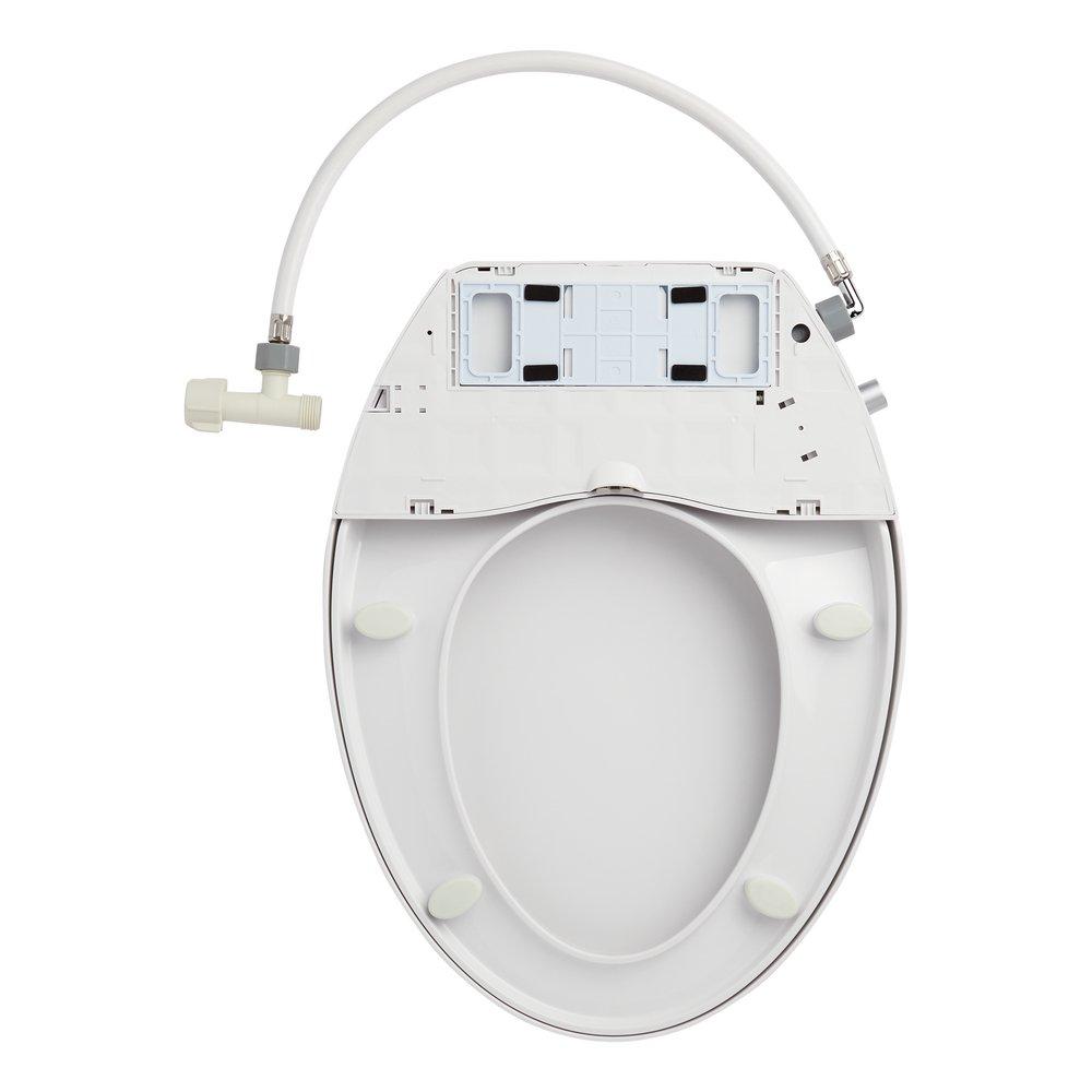 Signature Hardware White Elongated Floor Mount One Piece Toilet 