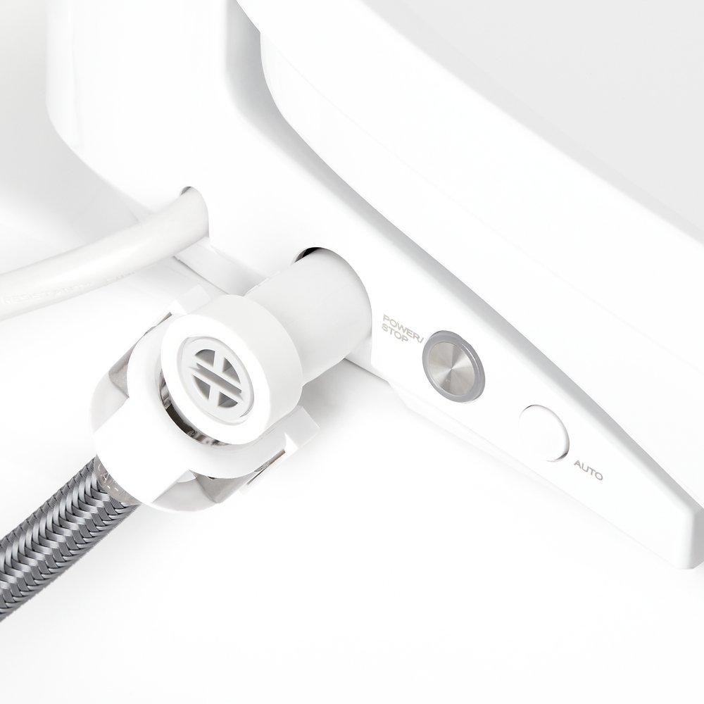 Signature Hardware White Elongated Floor Mount One Piece Toilet 