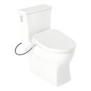 Signature Hardware White Elongated Floor Mount One Piece Toilet 