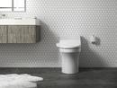 KOHLER White 1.28 gpf Elongated Floor Mount One Piece Toilet 