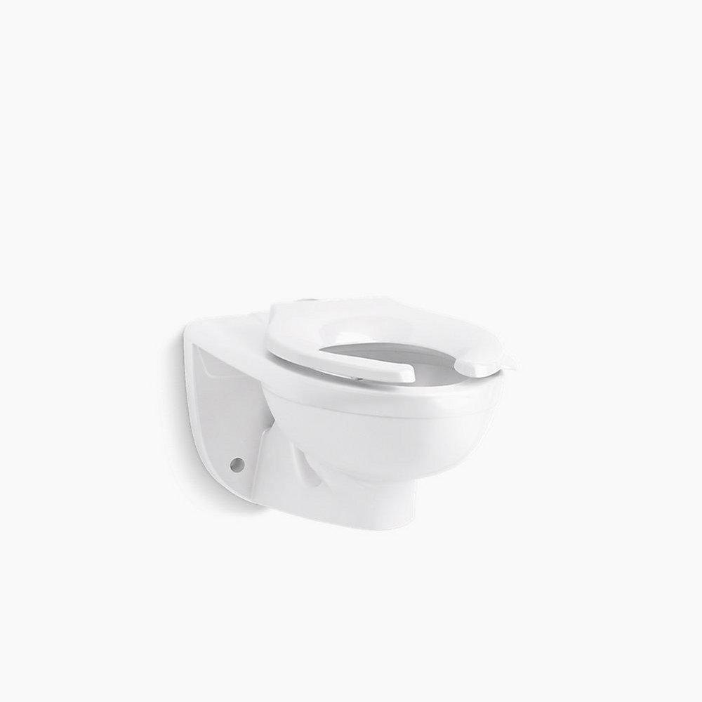 KOHLER White Elongated Wall Mount Bowl Toilet 