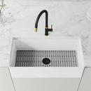 VIGO Matte Brushed Gold Single Handle Pull Down Kitchen Faucet 