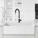 VIGO Matte Brushed Gold Single Handle Pull Down Kitchen Faucet 