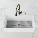 VIGO Matte Brushed Gold Single Handle Pull Down Kitchen Faucet 