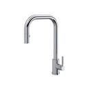 Perrin & Rowe&reg; Polished Chrome Pull Down and Monoblock Kitchen Faucet 