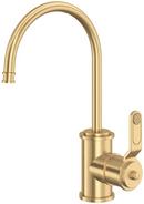 Single Handle Water Filter Faucet in Satin English Gold
