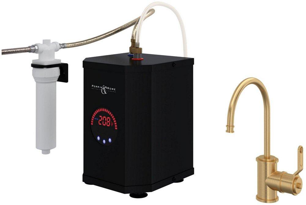 Perrin & Rowe English Gold Single Handle Lever Water Filter Faucet 