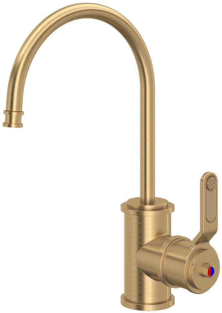 Perrin & Rowe English Gold Single Handle Lever Water Filter Faucet 