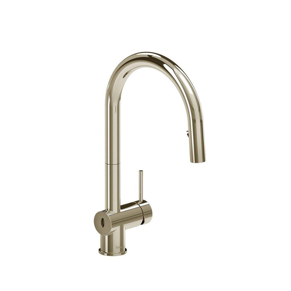 Single Handle Pull Down Kitchen Faucet in Polished Nickel 