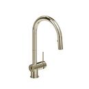Single Handle Pull Down Kitchen Faucet in Polished Nickel 