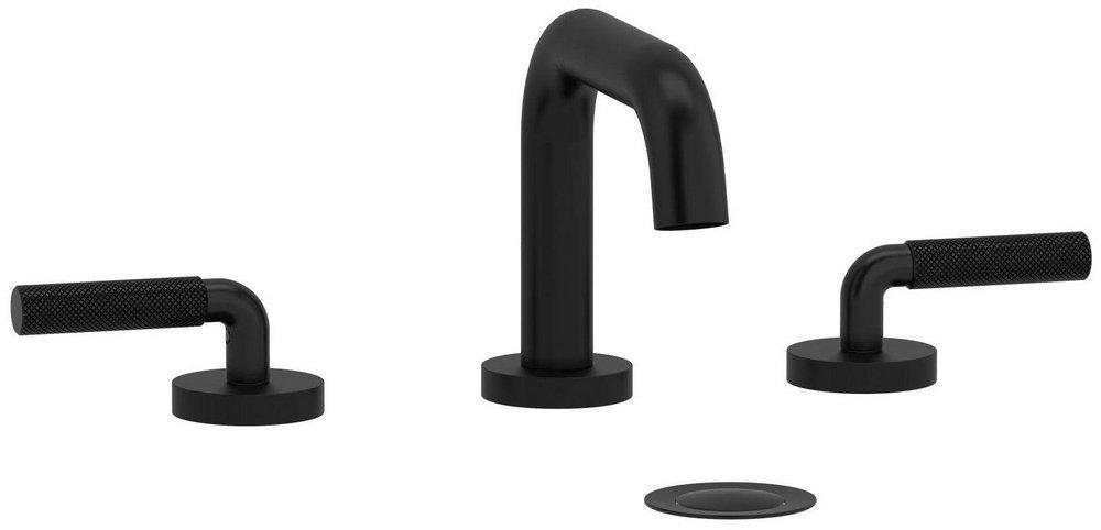 Riobel Black Two Handle Widespread Bathroom Sink Faucet 