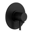 Single Handle Pressure Balancing and Thermostatic Valve Trim in Matte Black