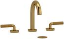 Riobel Brushed Gold Two Handle Widespread Bathroom Sink Faucet 