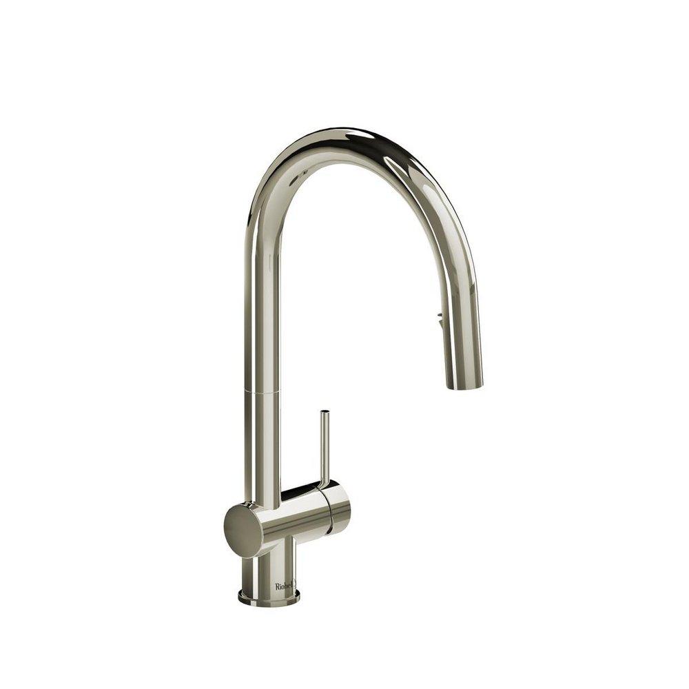 Riobel Polished Nickel Pull Down Kitchen Faucet 