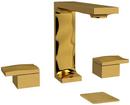 Two Handle Widespread Bathroom Sink Faucet in Brushed Gold