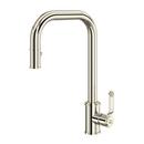Single Handle Pull Down Kitchen Faucet in Polished Nickel