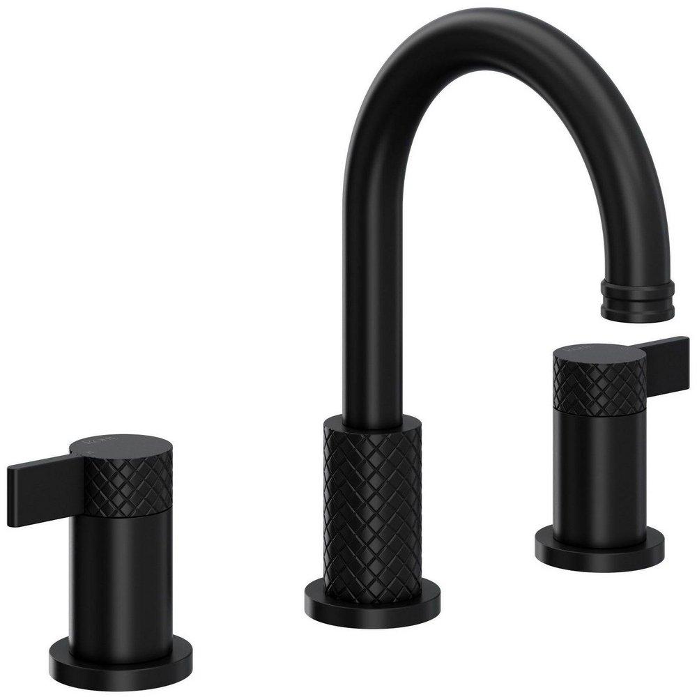 ROHL&reg; Matte Black Two Handle Widespread Bathroom Sink Faucet 