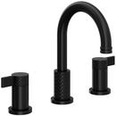 Two Handle Widespread Bathroom Sink Faucet in Matte Black