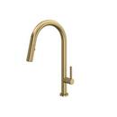 Single Handle Pull Down Kitchen Faucet in Polished Nickel