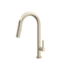 Single Handle Pull Down Kitchen Faucet in Satin Nickel