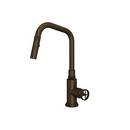 ROHL&reg; Tuscan Brass Pull Down Kitchen Faucet 