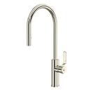 Single Handle Pull Down Kitchen Faucet in Polished Nickel