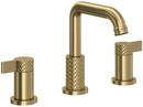 Two Handle Widespread Bathroom Sink Faucet in Antique Gold