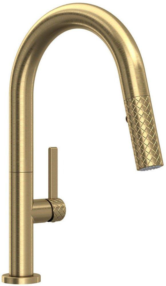 ROHL&reg; Antique Gold Single Handle Lever Bar Faucet 