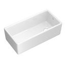 Shaws White 36 x 18 in. No-Hole Fireclay Single Bowl Farmhouse Kitchen Sink 