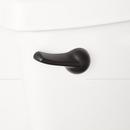 Signature Hardware Matte Black Front Mount Trip Lever 