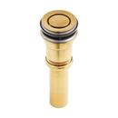 Pop Down Lavatory Drain and Overflow in Brushed Gold