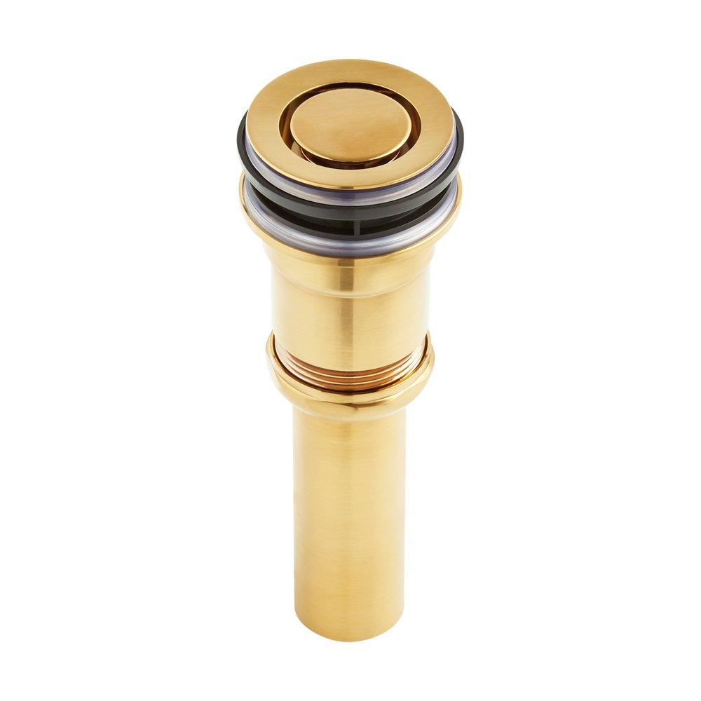 Signature Hardware Brushed Gold Bathroom Sink Drain 