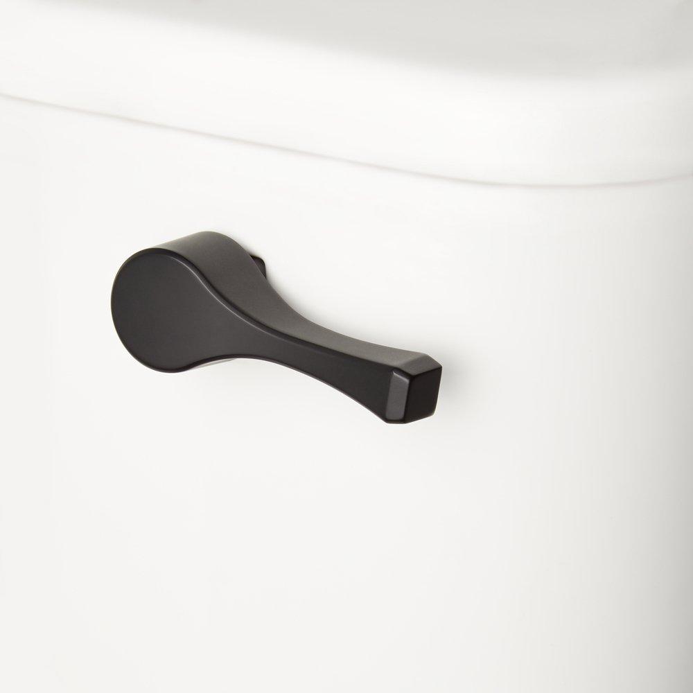 Signature Hardware Matte Black Right-Hand Flush Lever 
