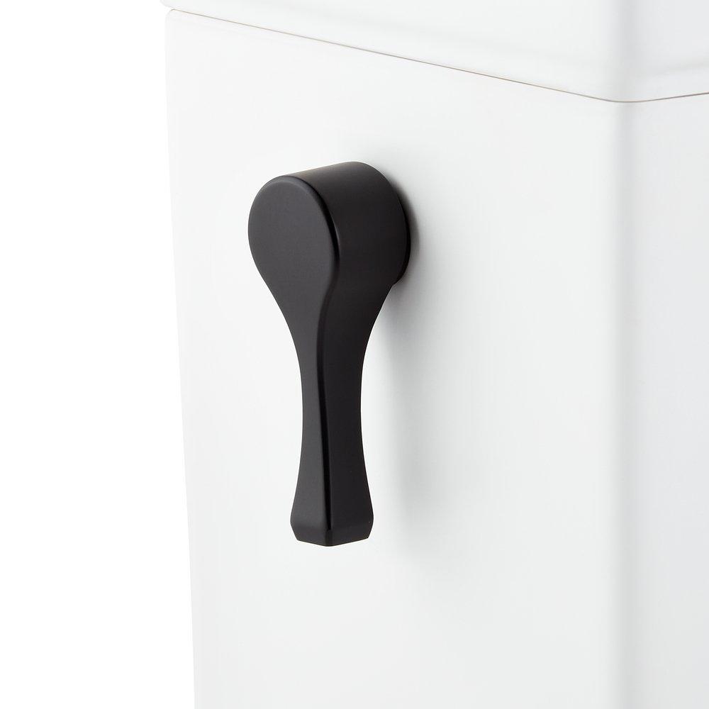 Signature Hardware Matte Black Right-Hand Flush Lever 
