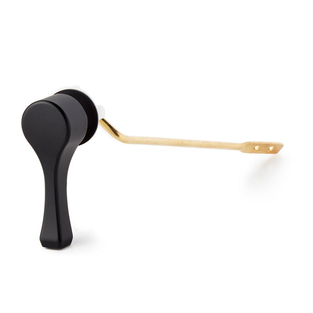 Signature Hardware Matte Black Right-Hand Flush Lever 