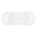 Signature Hardware White 72 x 28 in. Freestanding Bathtub with Center Drain 