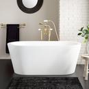 Signature Hardware White 70 x 31-3/4 in. Freestanding Bathtub with Center Drain 