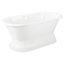 Signature Hardware White 60 x 30 in. Freestanding Bathtub with Offset Drain 