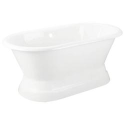 60 x 30 in. Freestanding Bathtub with Offset Drain in White