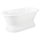 Signature Hardware White 60 x 30 in. Freestanding Bathtub with Offset Drain 