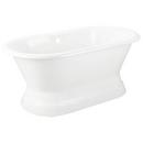 Signature Hardware White 60 x 30 in. Freestanding Bathtub with Offset Drain 