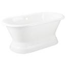 Signature Hardware White 66 x 31 in. Freestanding Bathtub with Offset Drain 