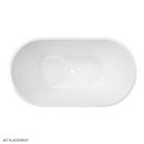 Signature Hardware White 67 x 32 in. Freestanding Bathtub with Center Drain 