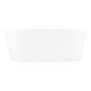 Signature Hardware White 67 x 32 in. Freestanding Bathtub with Center Drain 